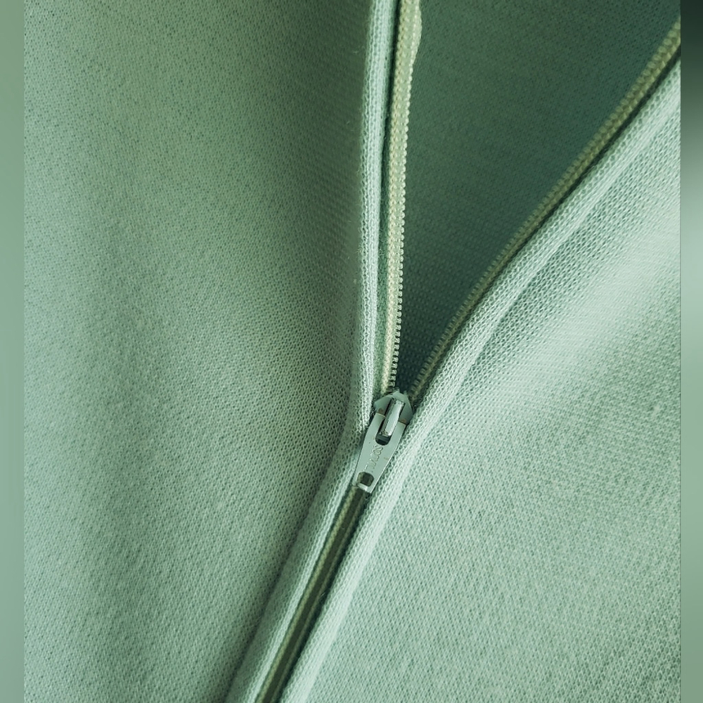 Vintage R&K Knits 1960s Mod Feather Cuff Dress - Picture 8 of 10